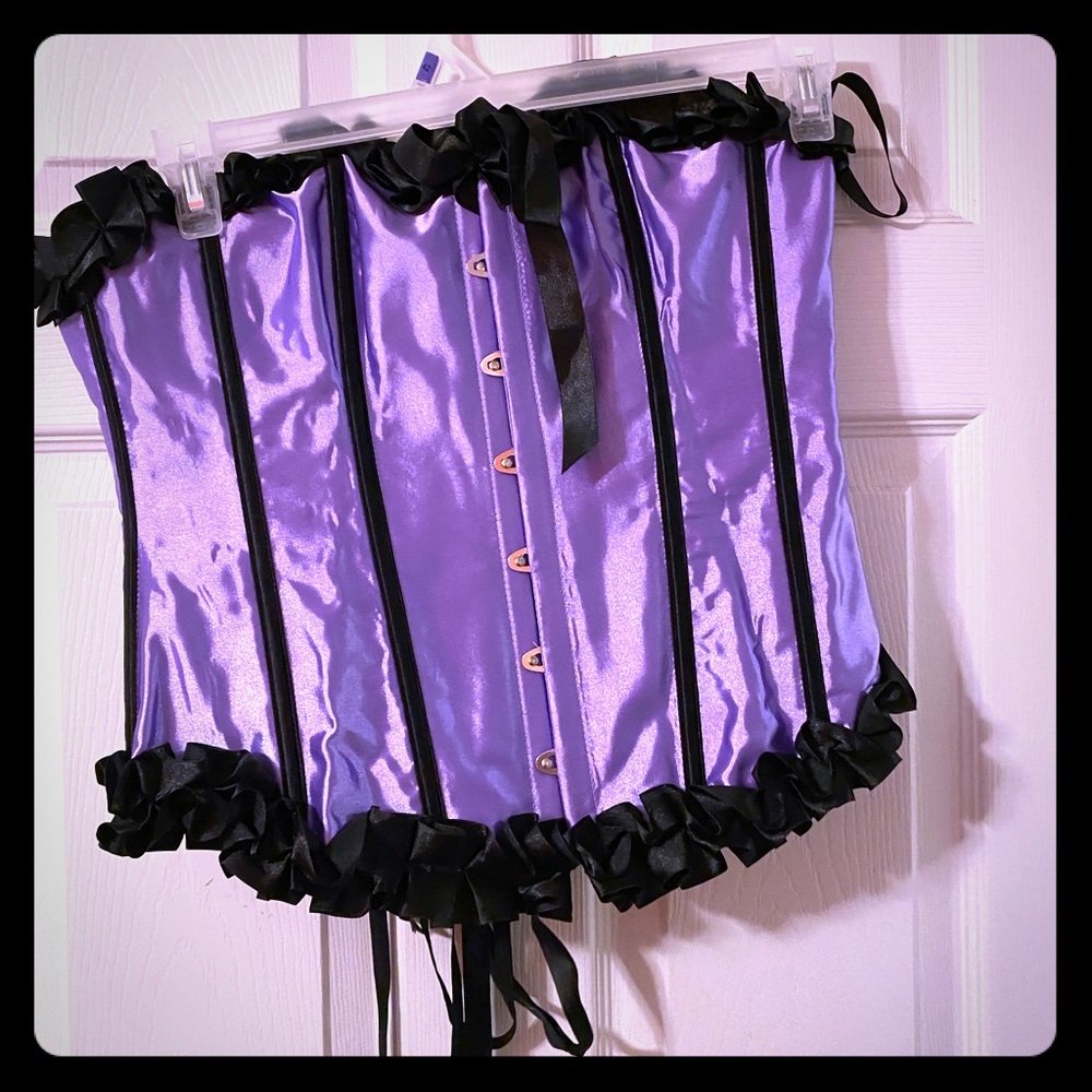 Purple Satin Corset
